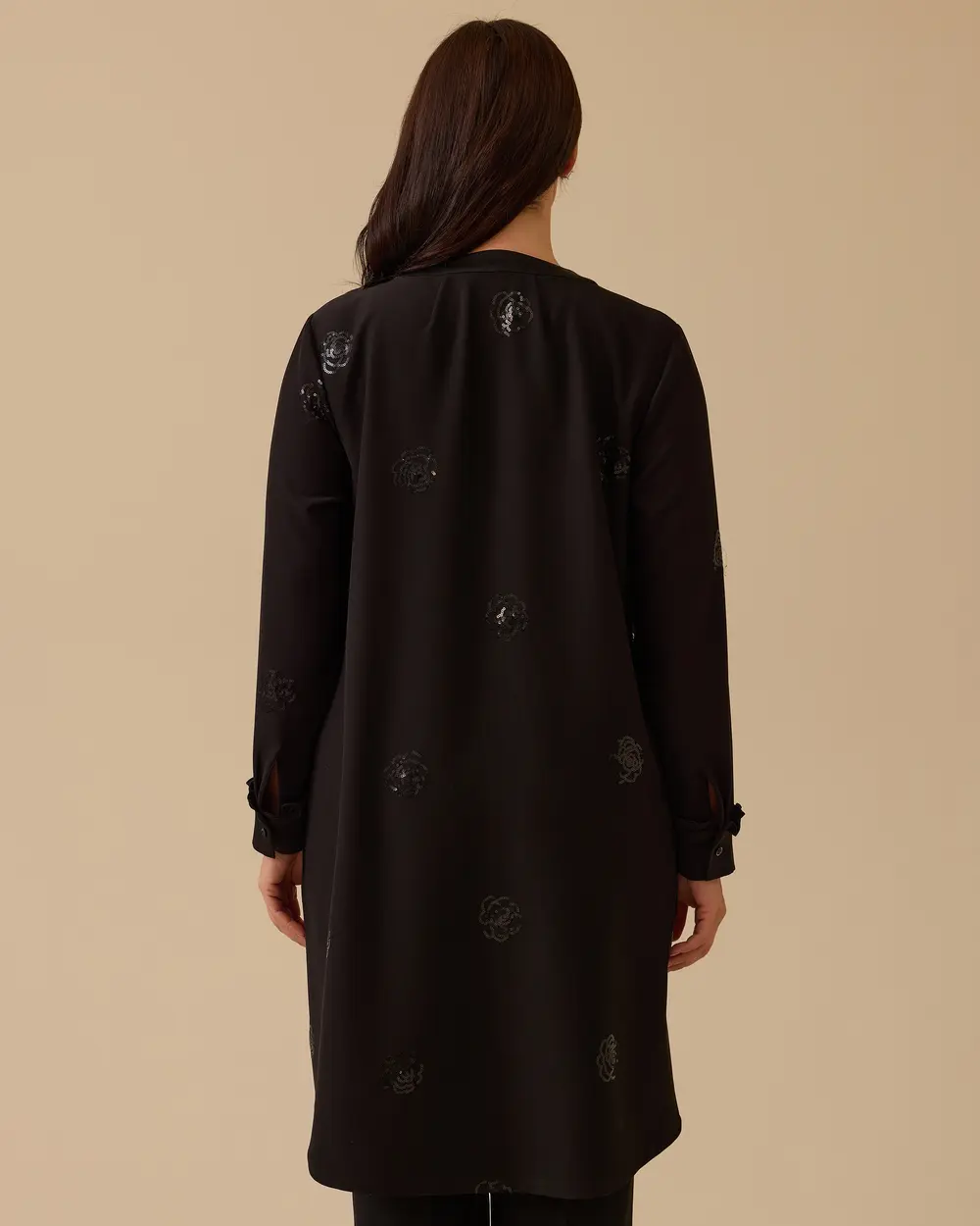 Büyük Beden Pul Detaylı Tunik