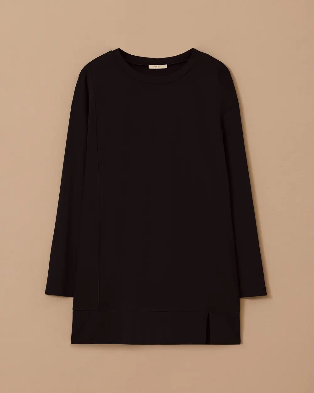 Plus Size Long Sleeve Basic Tunic