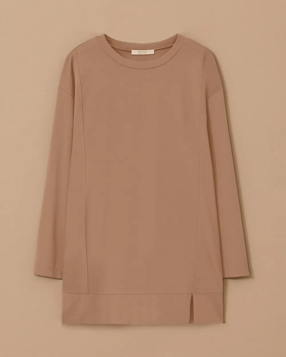 Plus Size Long Sleeve Basic Tunic