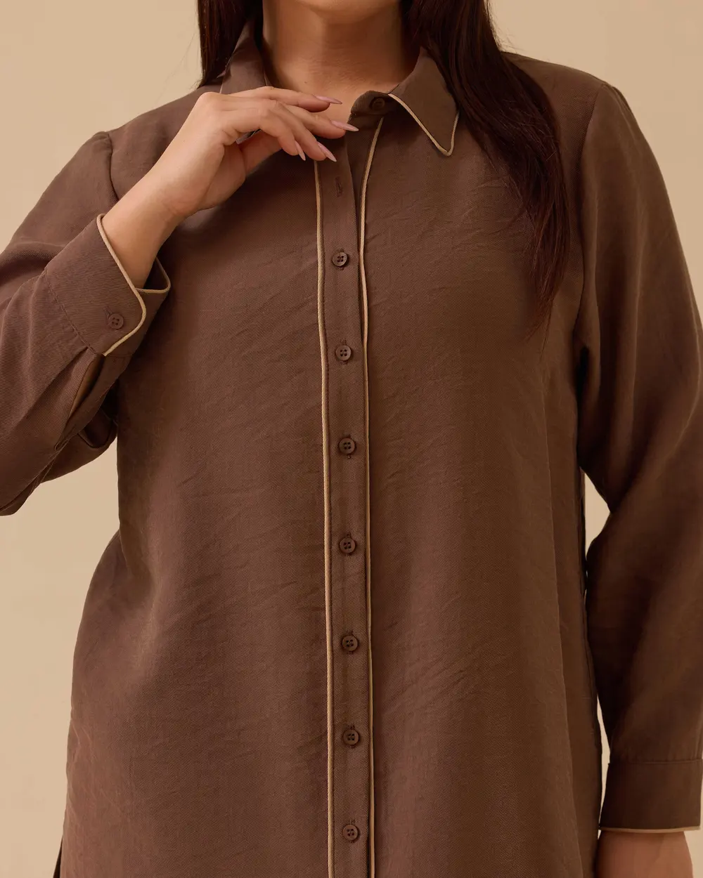 Büyük Beden Biyeli Basic Tunik