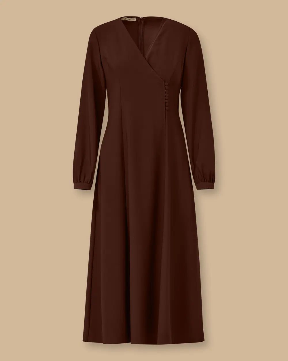 Double-breasted Dress with Button Detail