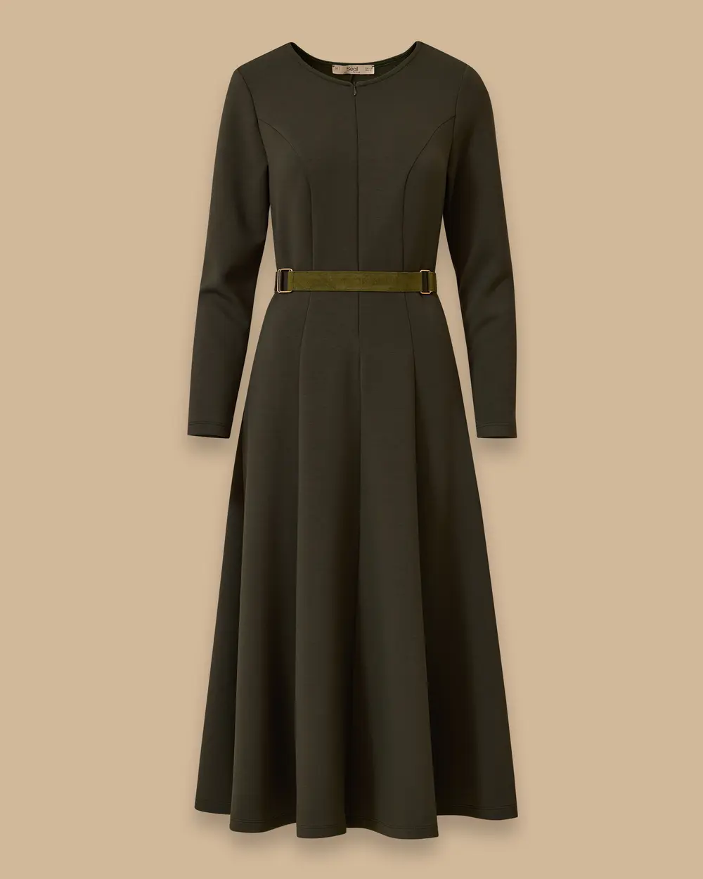 Belted Belt Detailed Dress