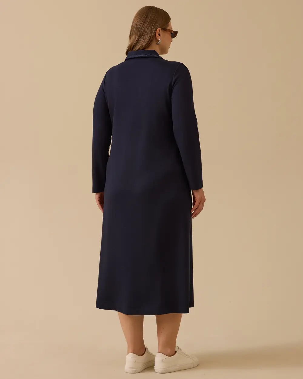 Büyük Beden Cep Detaylı Elbise