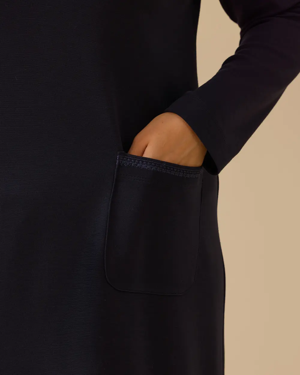 Büyük Beden Cep Detaylı Elbise