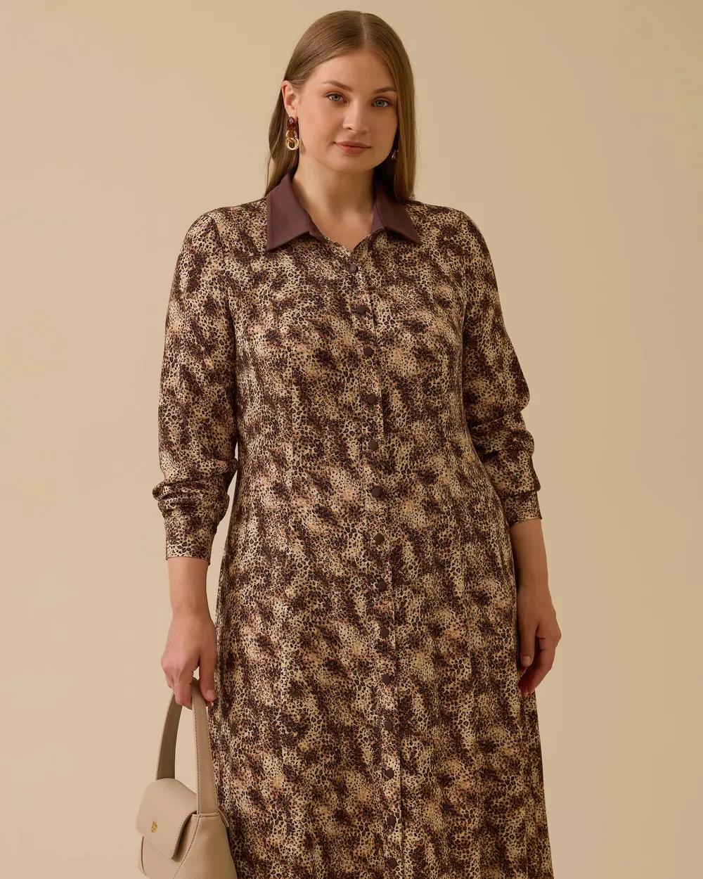 Plus Size Patterned Dress