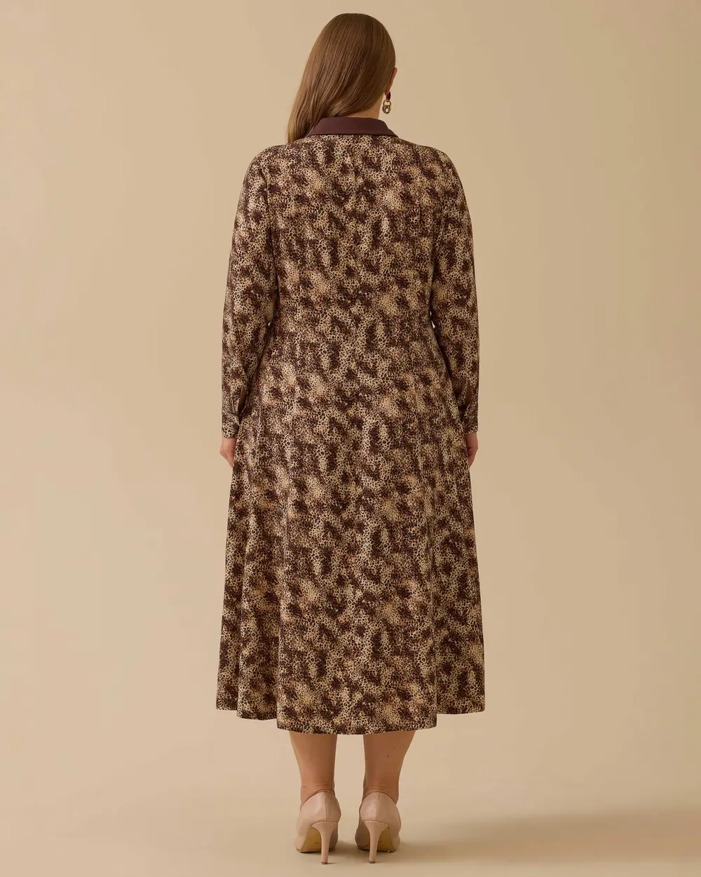 Plus Size Patterned Dress