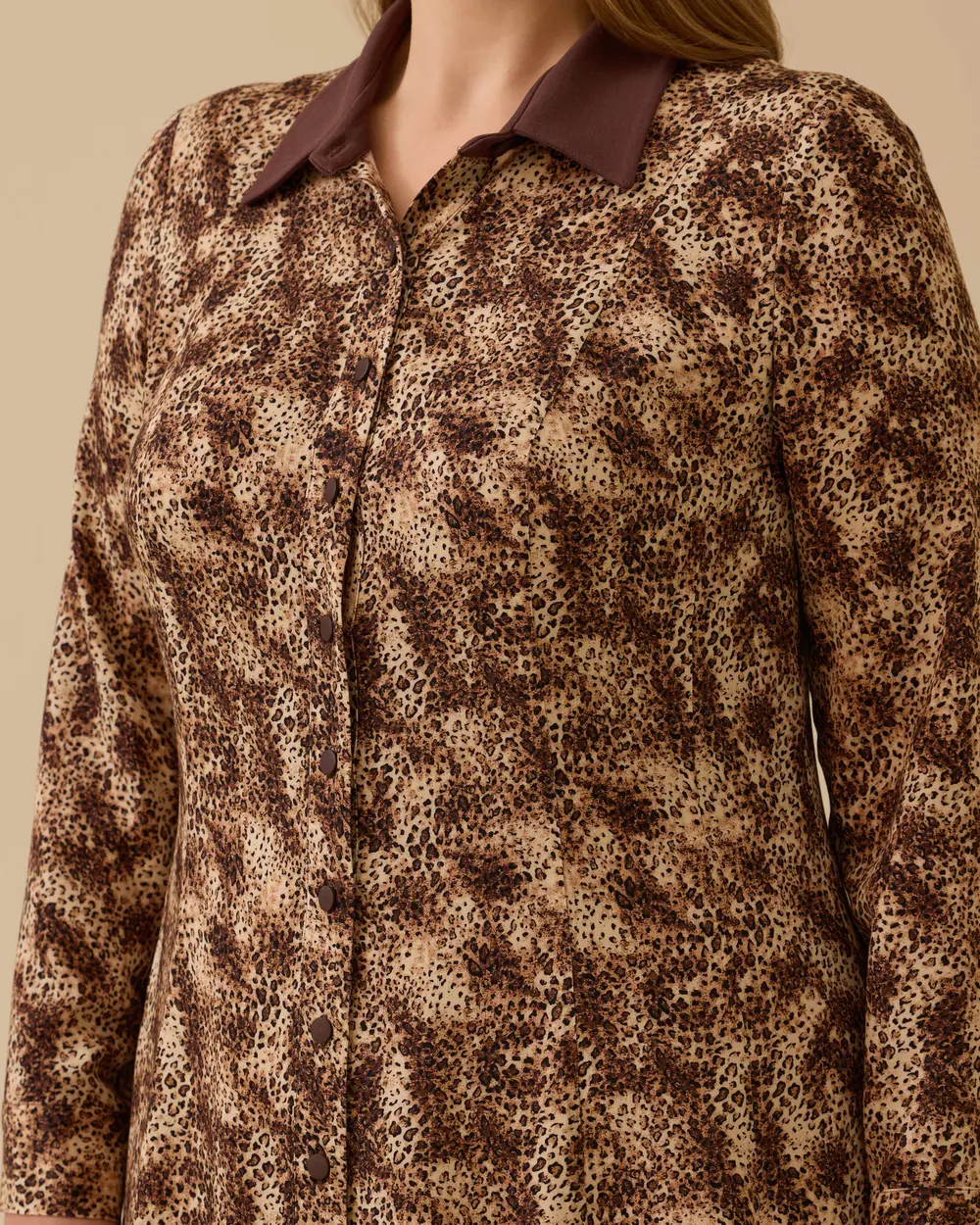 Plus Size Patterned Dress