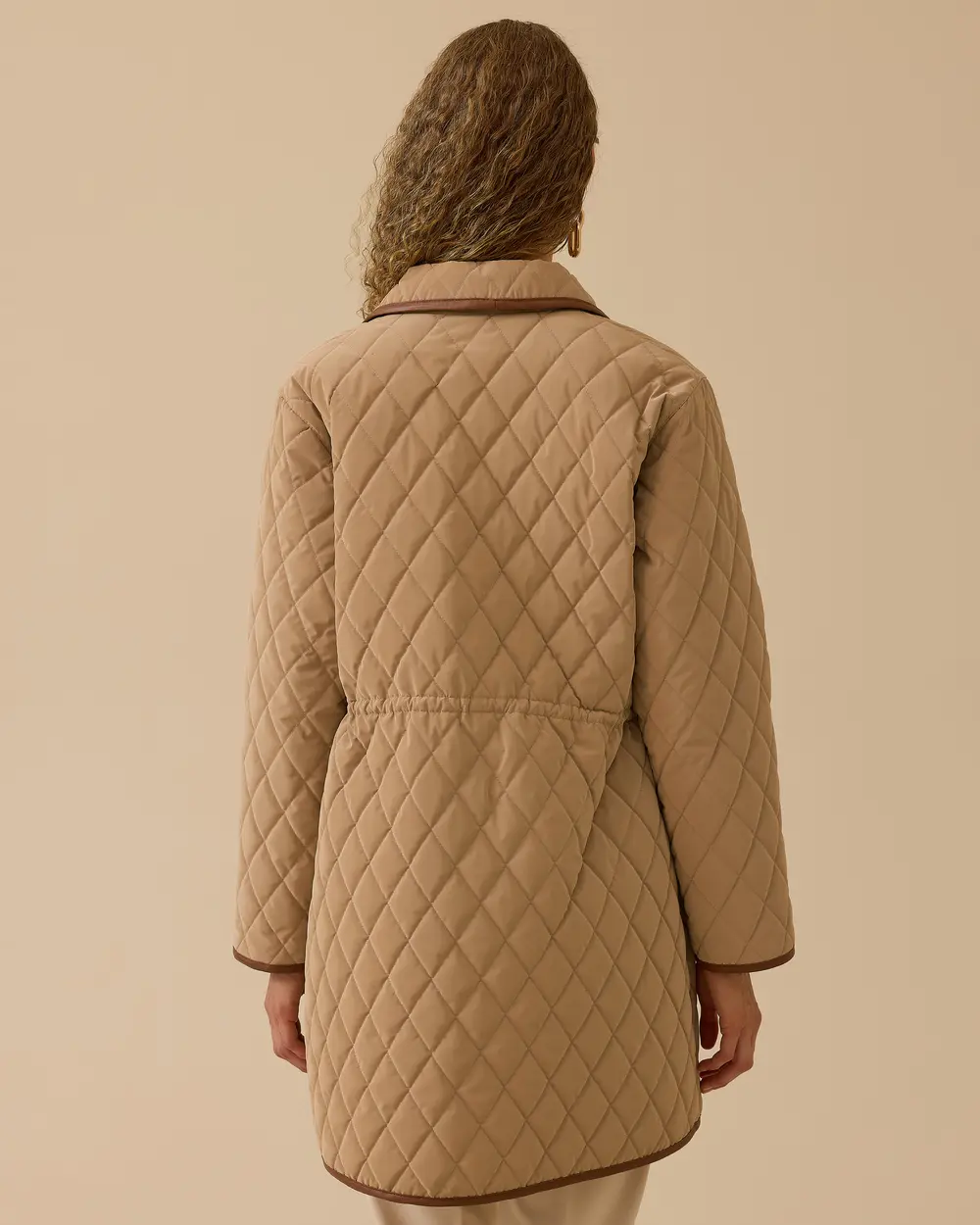 Beli Ayarlanabilir Fermuarlı Kapitone Anorak