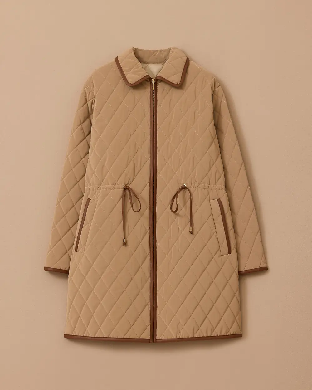 Beli Ayarlanabilir Fermuarlı Kapitone Anorak