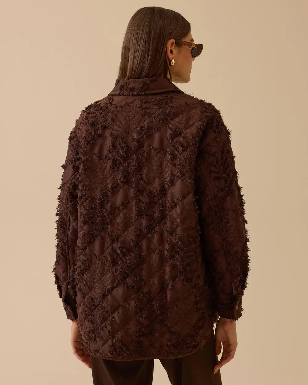 Desenli Dokulu Anorak