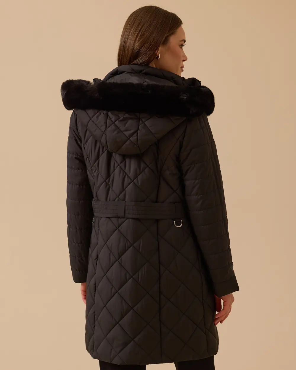 Kapüşonlu Kapitone Anorak Kaban