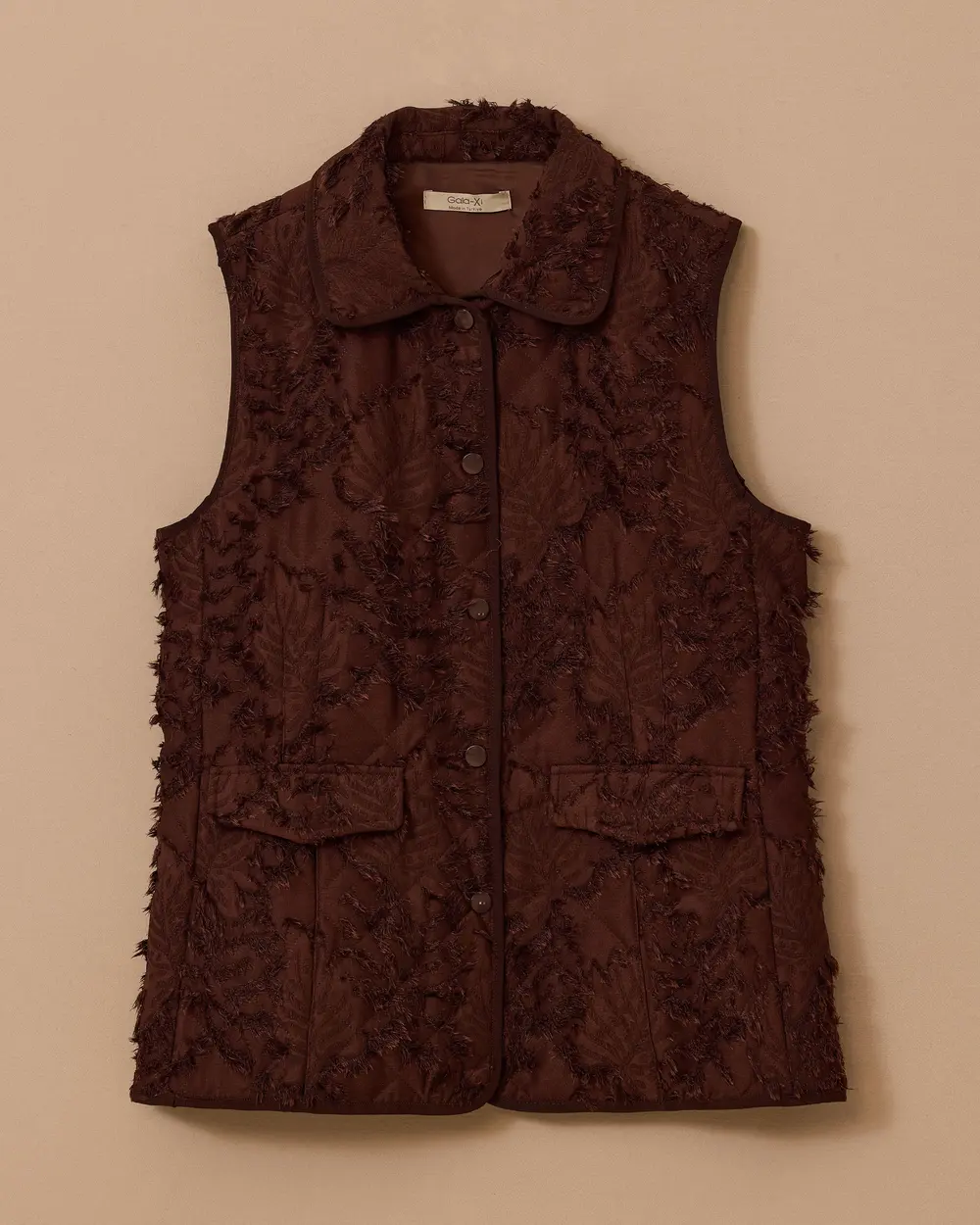 Büyük Beden Dokulu Anorak Yelek