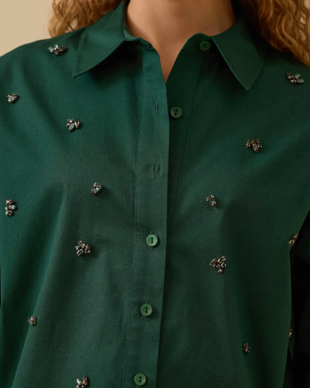 Taş İşlemeli Gömlek