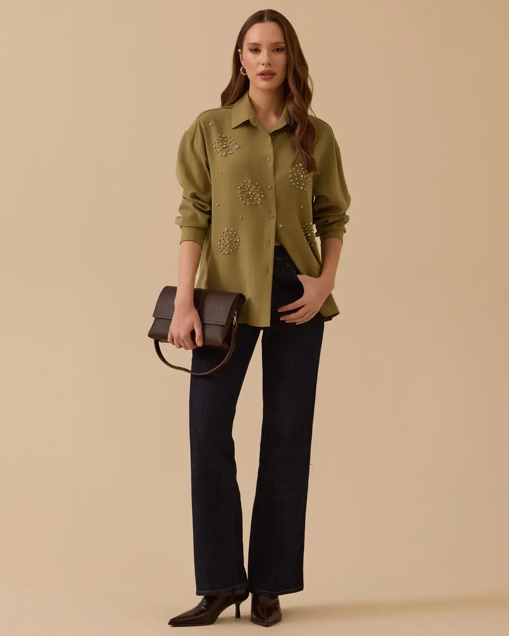 Taş Detaylı Gömlek