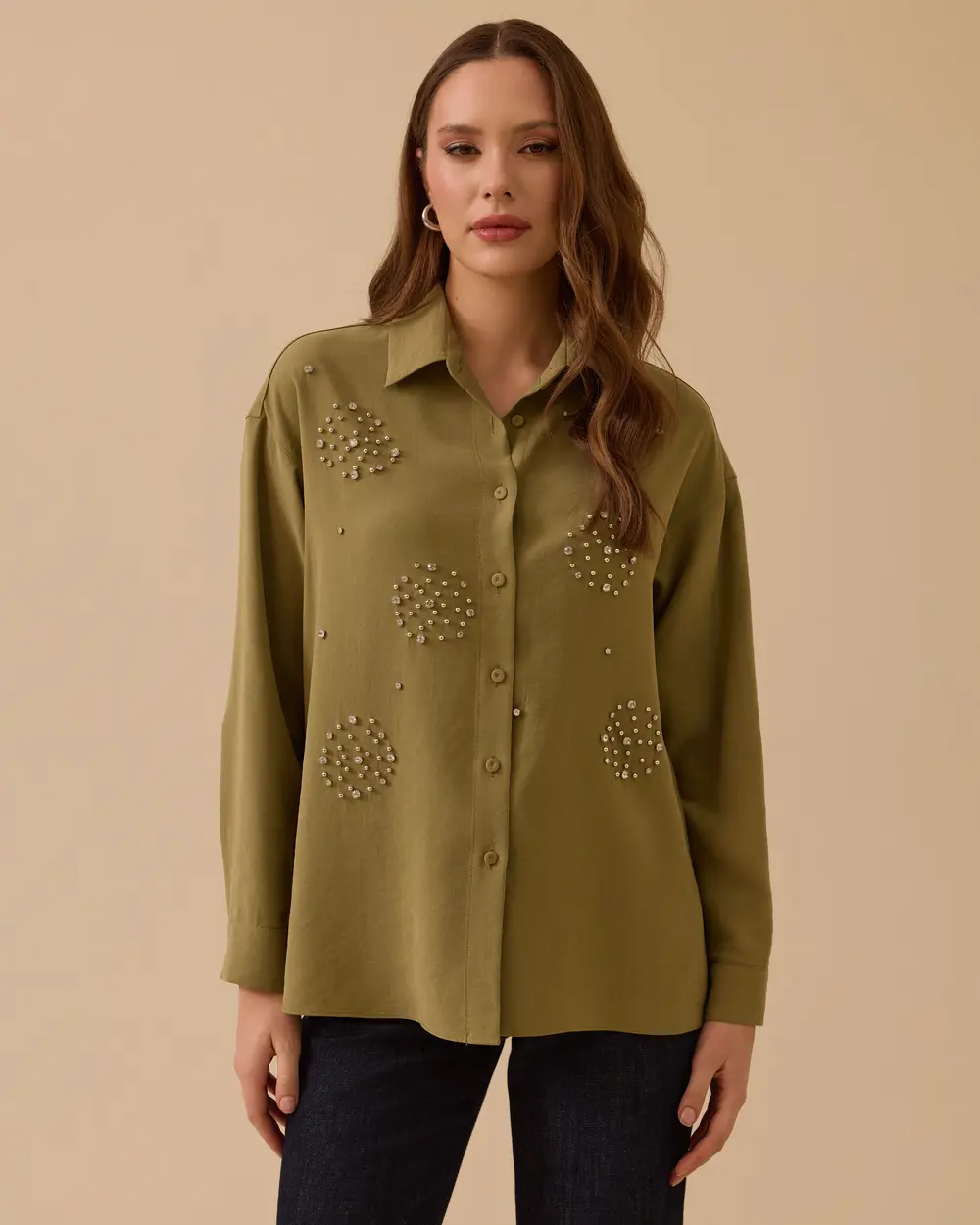 Taş Detaylı Gömlek