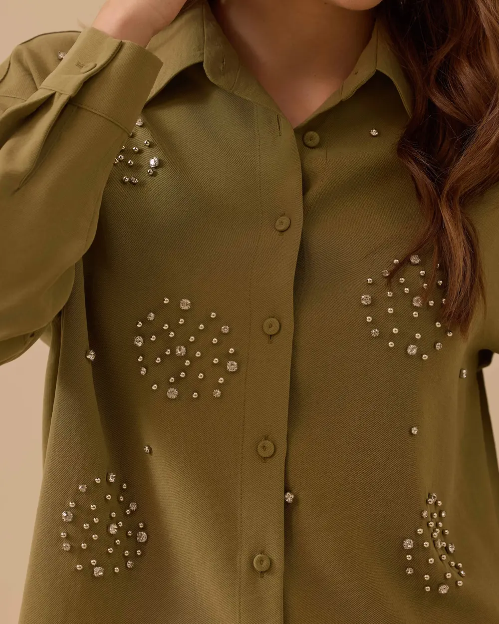 Taş Detaylı Gömlek