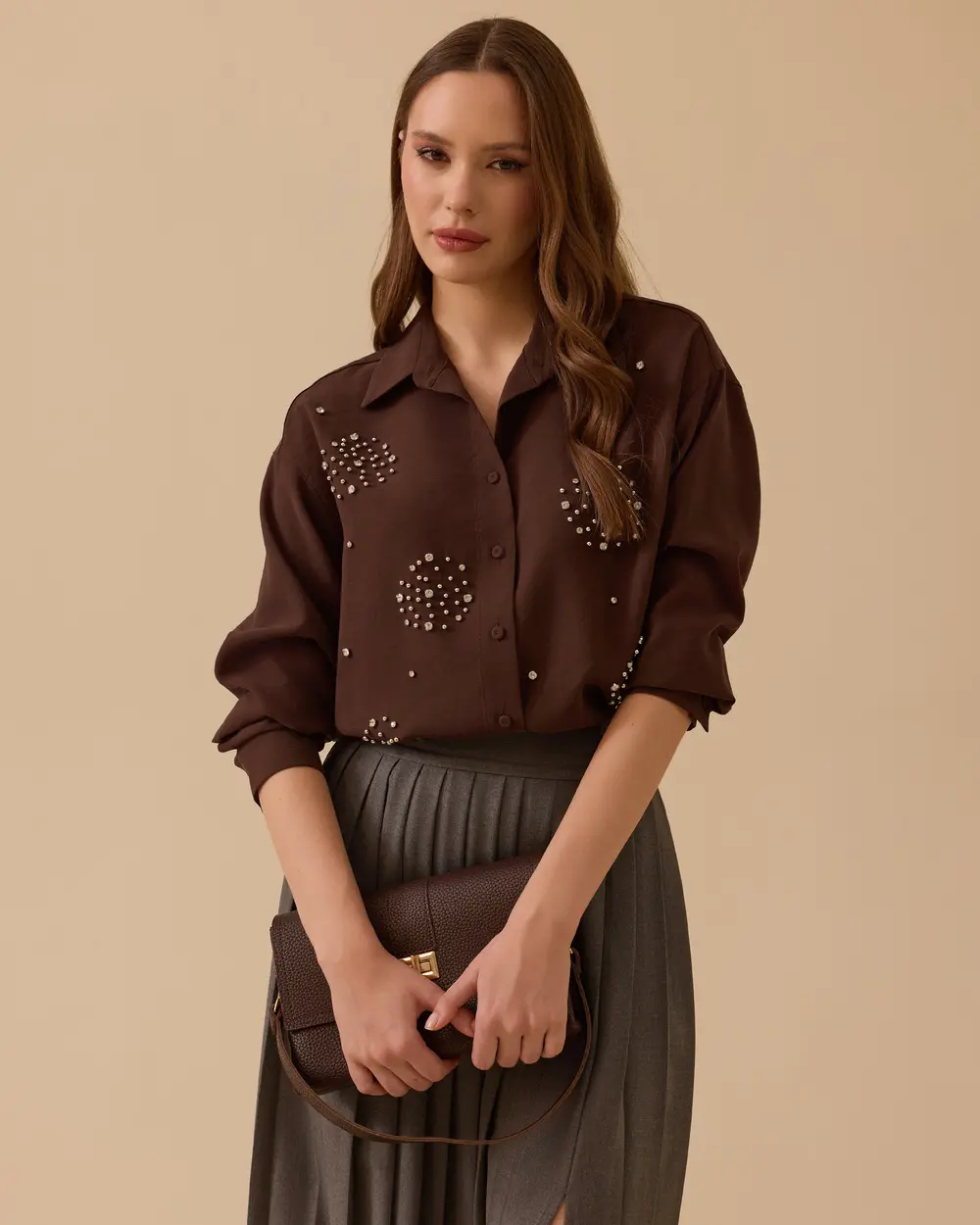 Taş Detaylı Gömlek