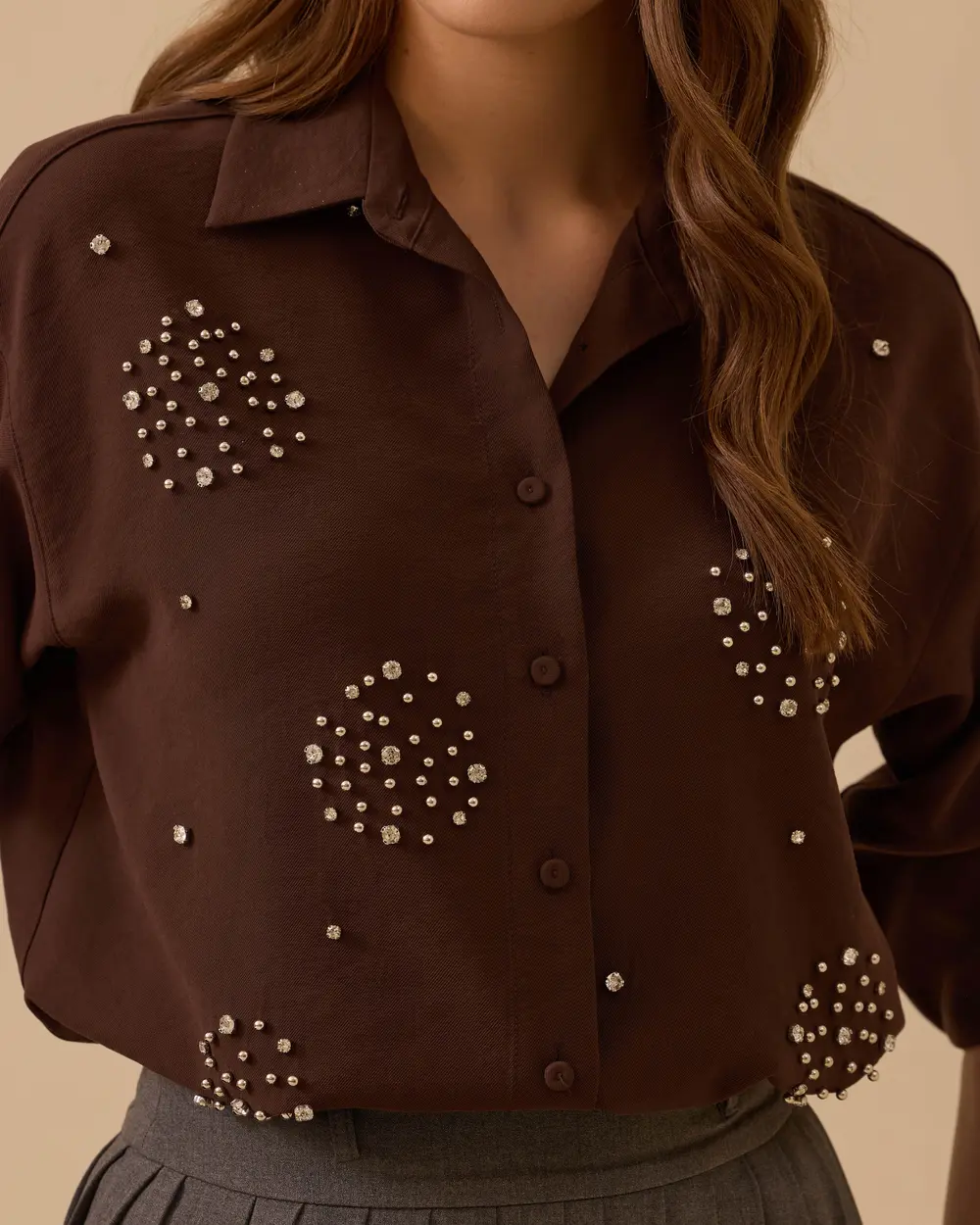 Taş Detaylı Gömlek
