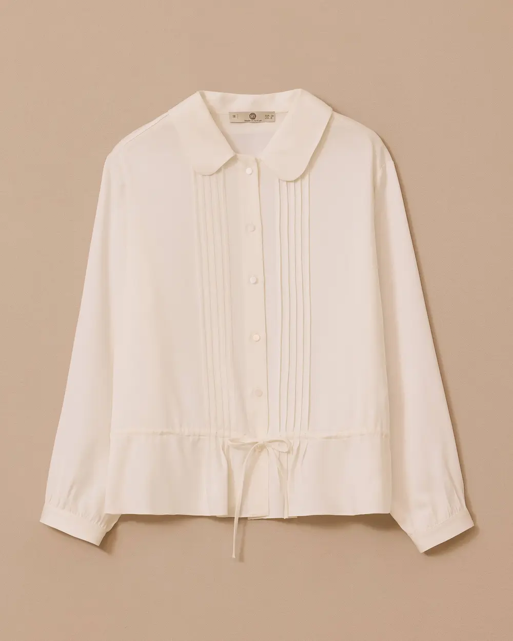 Büzgü Detaylı Pileli Gömlek