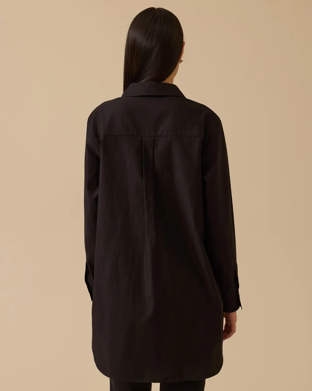 Taş Detaylı Uzun Gömlek