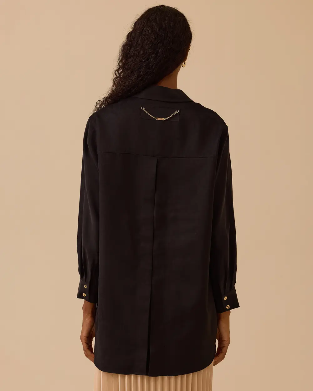 Süet Cep Detaylı Düğmeli Gömlek