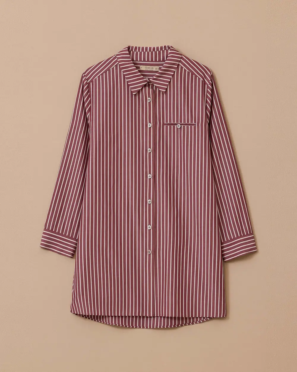 Büyük Beden Çizgili Gömlek