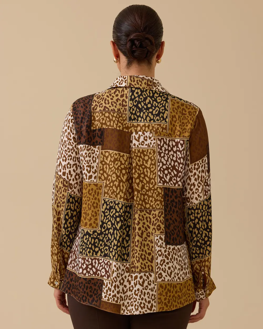 Plus Size Patterned Shirt