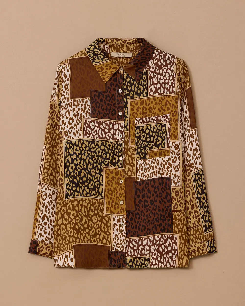 Plus Size Patterned Shirt