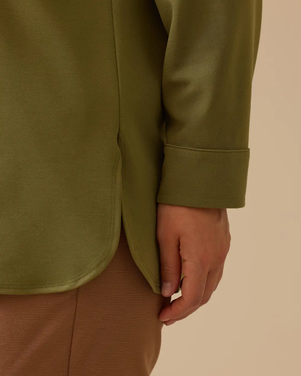 Büyük Beden Desen Detaylı Gömlek