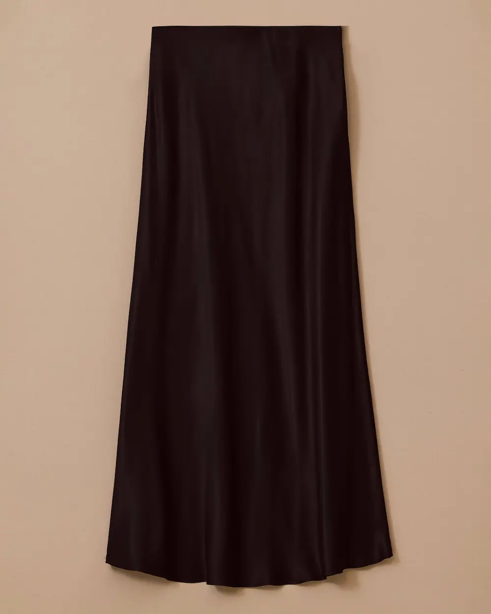 Straight Cut Satin Skirt