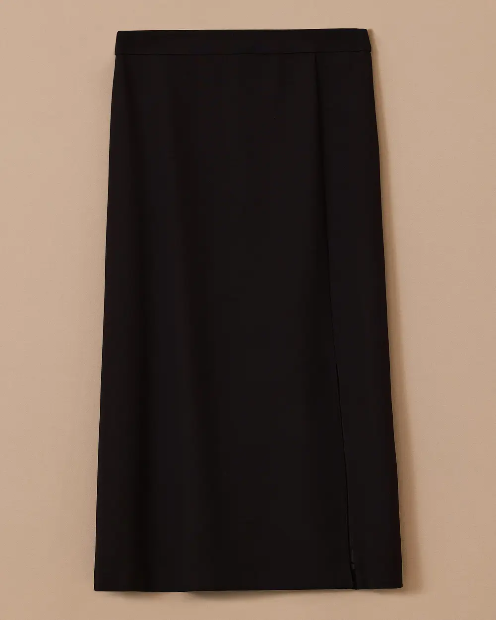 Yırtmaç Detaylı Düz Kesim Etek