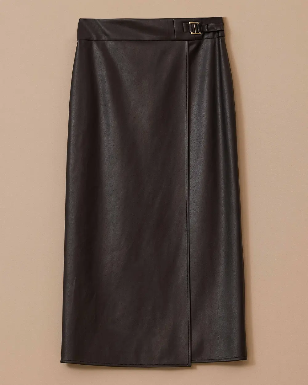 Suni Deri Metal Tokalı Kalem Etek