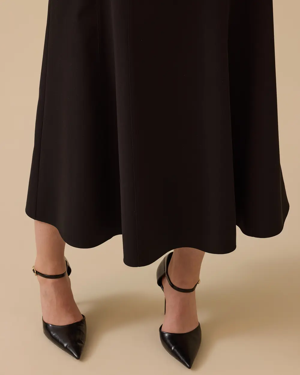 Cepli Midi Kloş Etek