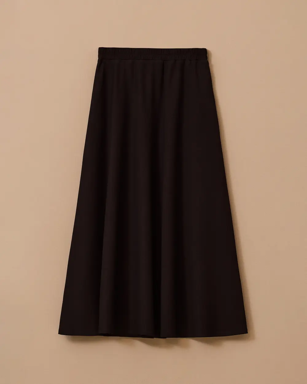 Flared Skirt with Elastic Waist Pockets