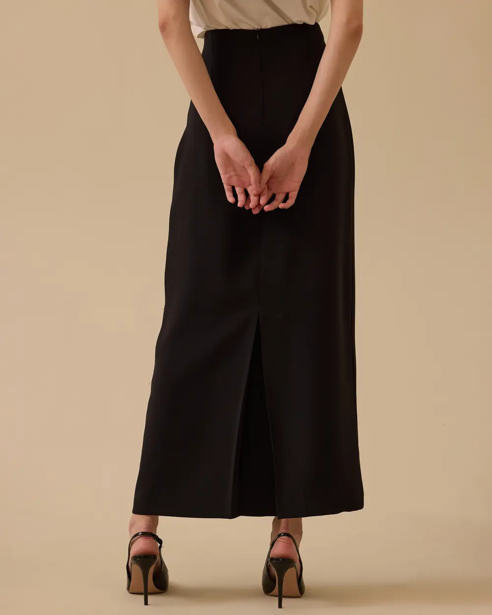 Straight Cut Long Skirt