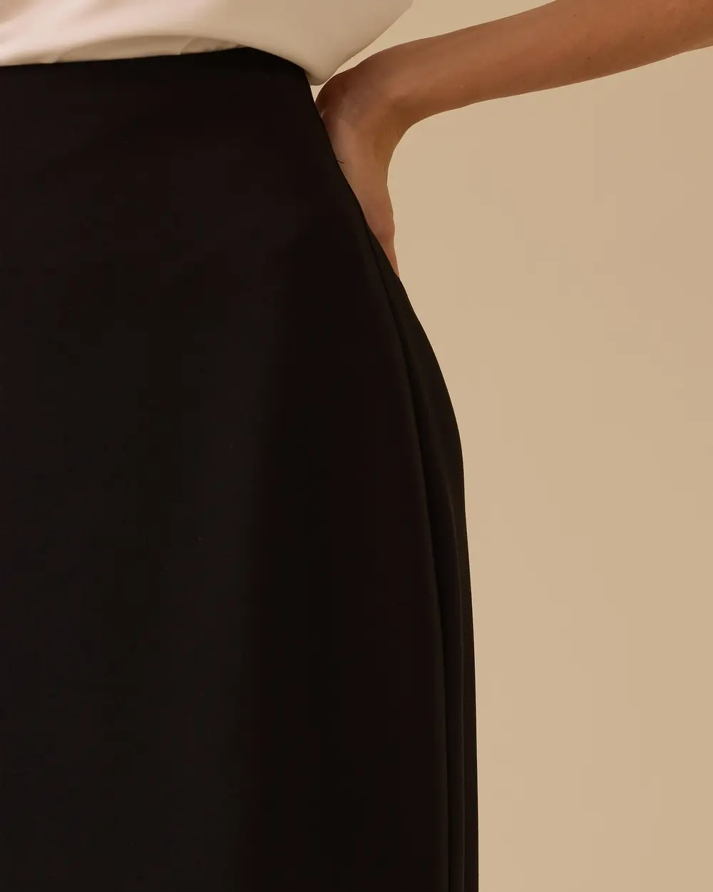 Straight Cut Long Skirt