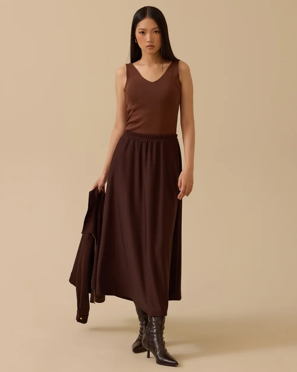 Elastik Bel Kloş Etek