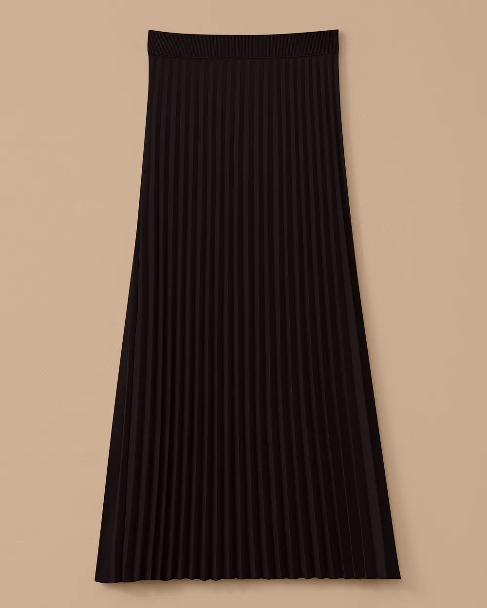 Esnek Bel Pliseli Basic Etek