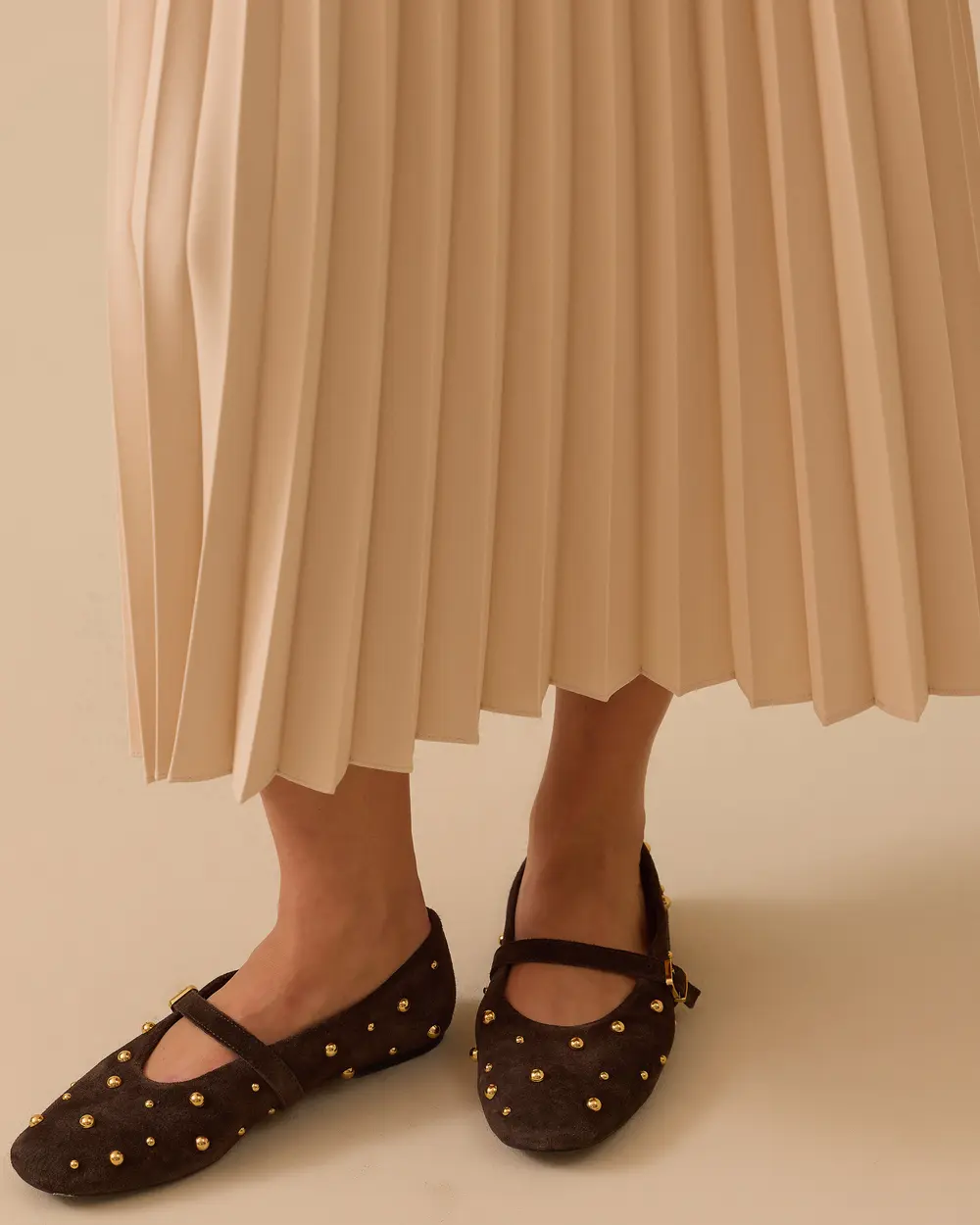 Elastic Waist Pleated Basic Skirt