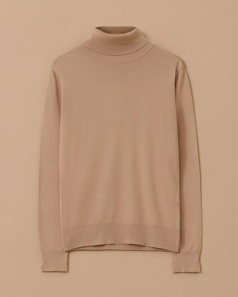 Full Turtleneck Knitted Sweater Blouse