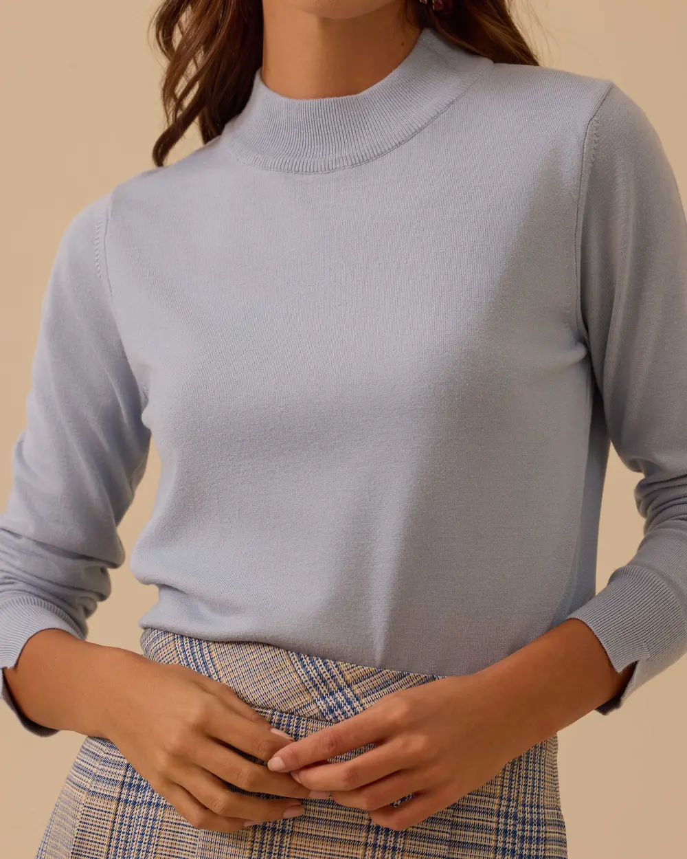 Yarım Balıkçı Yaka Basic Triko Bluz