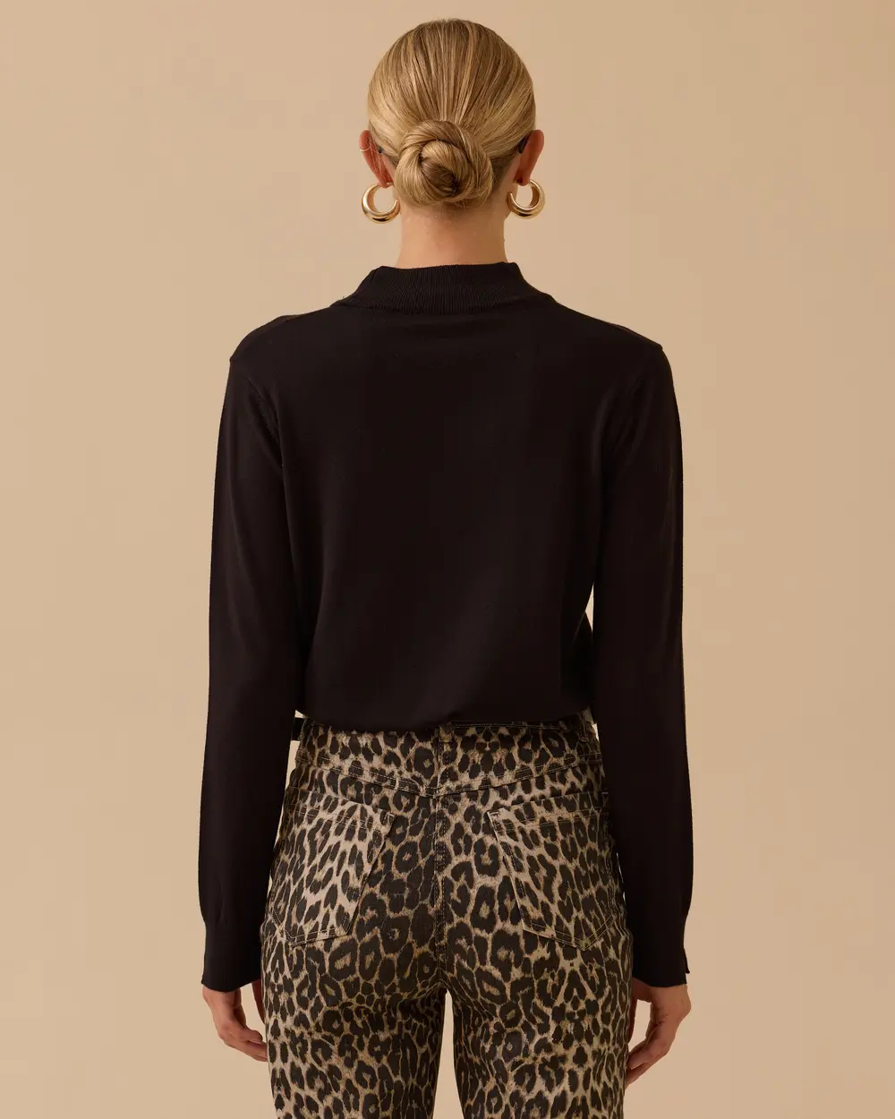 Yarım Balıkçı Yaka Basic Triko Bluz