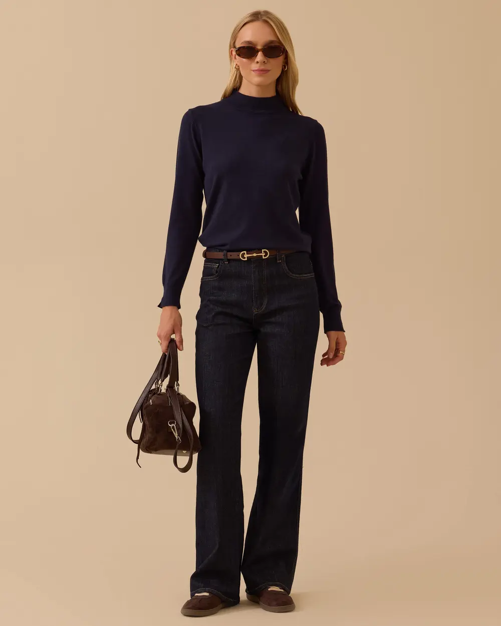 Yarım Balıkçı Yaka Basic Triko Bluz