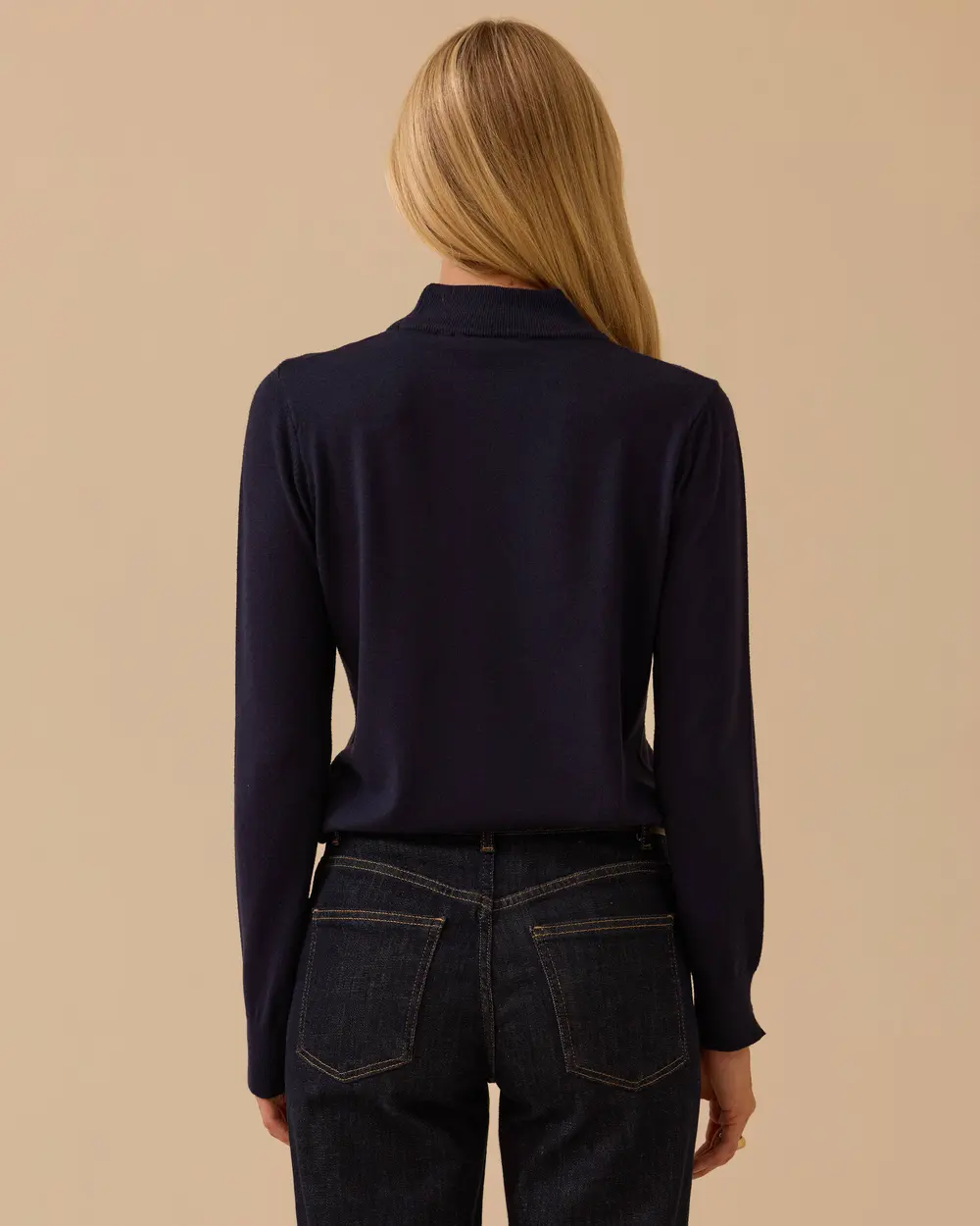 Yarım Balıkçı Yaka Basic Triko Bluz