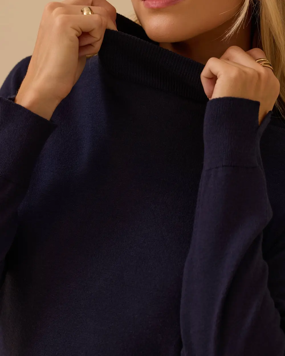 Yarım Balıkçı Yaka Basic Triko Bluz