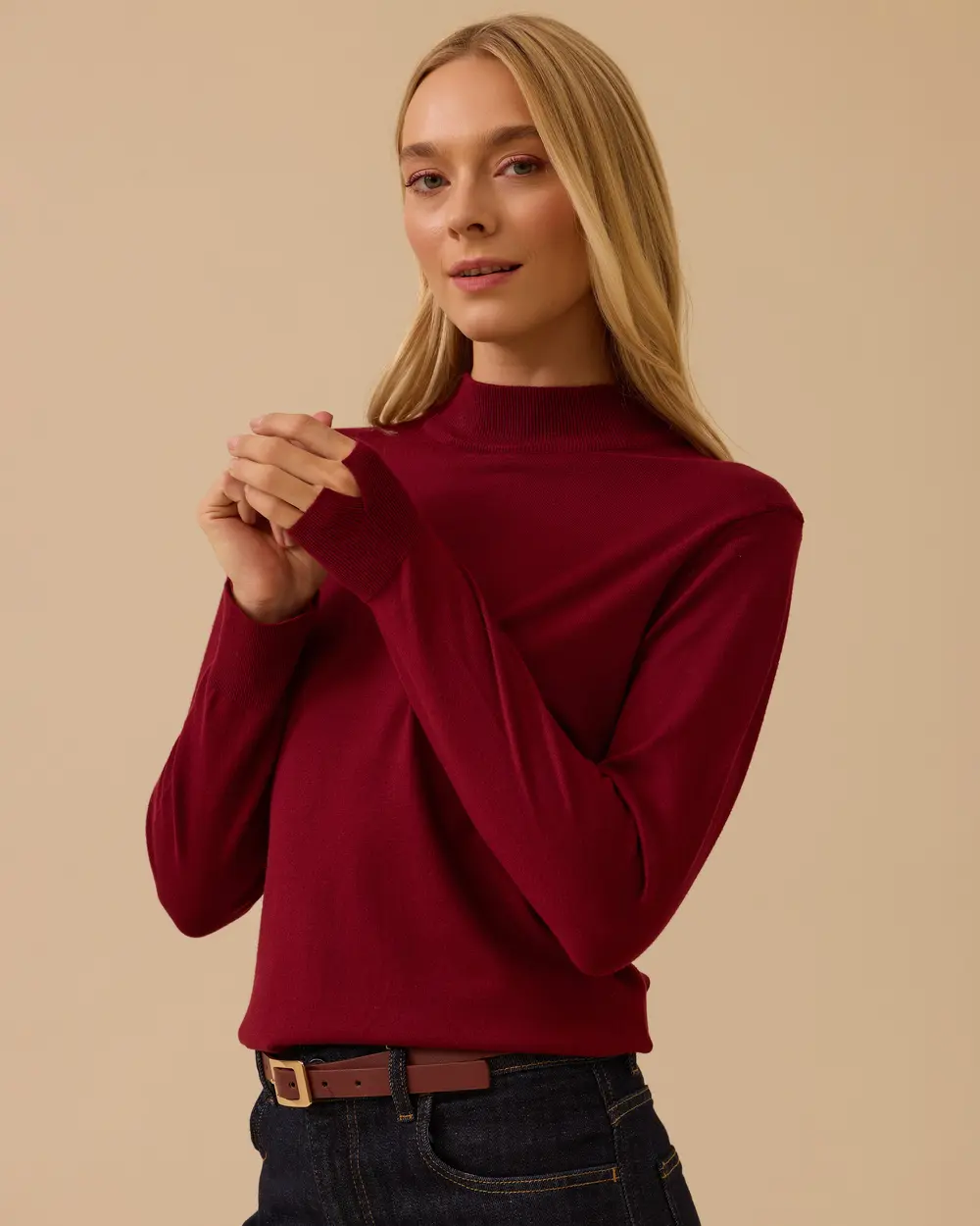 Yarım Balıkçı Yaka Basic Triko Bluz