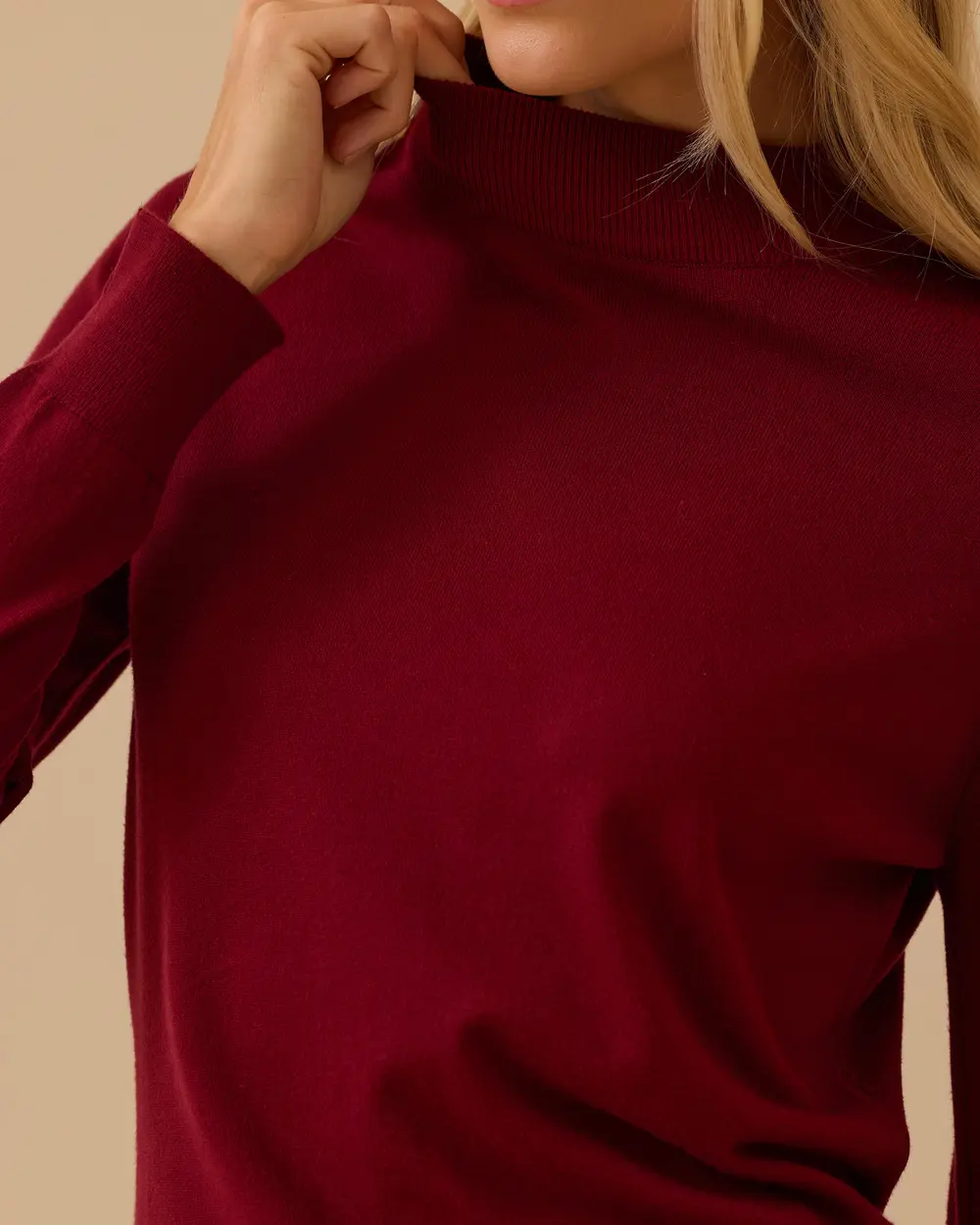 Yarım Balıkçı Yaka Basic Triko Bluz