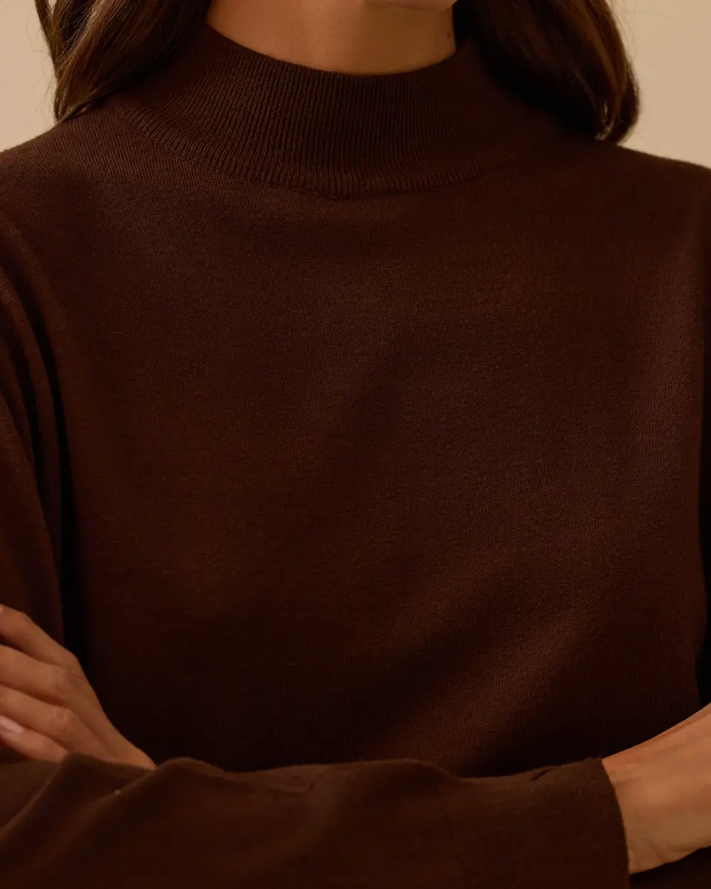 Yarım Balıkçı Yaka Basic Triko Bluz