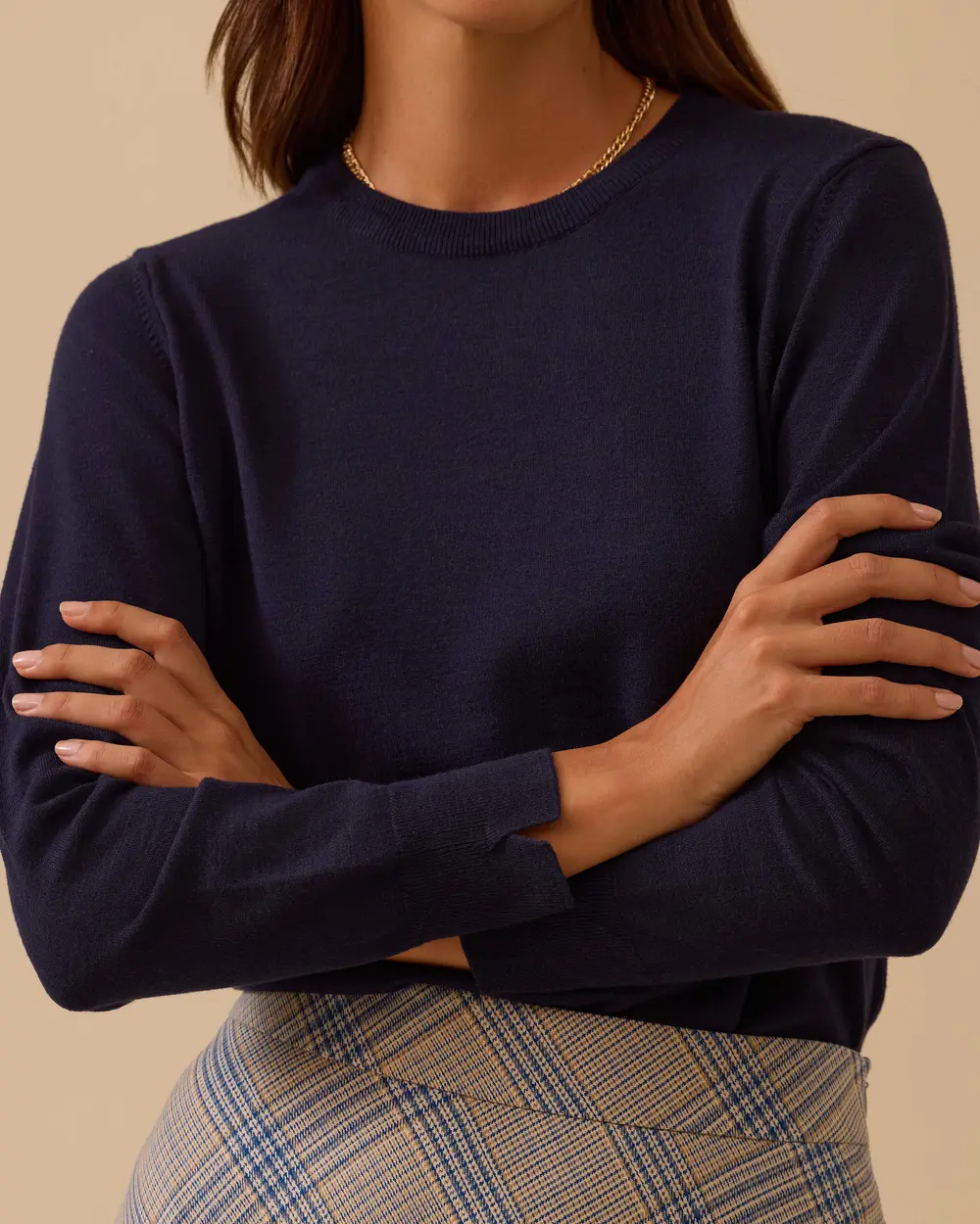 Sıfır Yaka Basic Triko Bluz