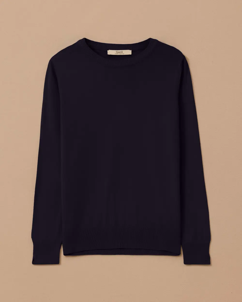 Zero Collar Basic Sweater Blouse